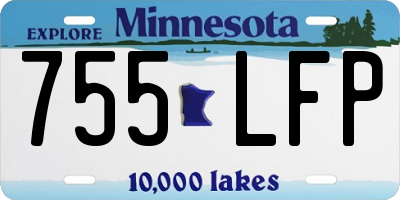 MN license plate 755LFP