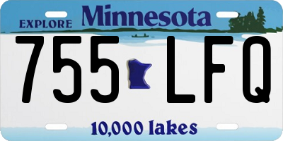 MN license plate 755LFQ
