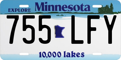 MN license plate 755LFY