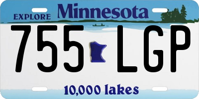 MN license plate 755LGP