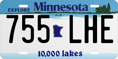 MN license plate 755LHE