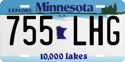 MN license plate 755LHG