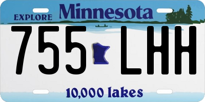 MN license plate 755LHH