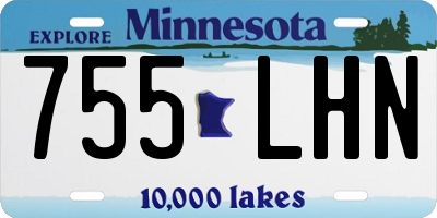 MN license plate 755LHN