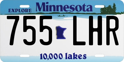 MN license plate 755LHR