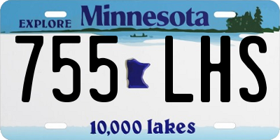 MN license plate 755LHS