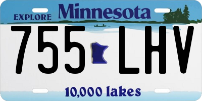 MN license plate 755LHV