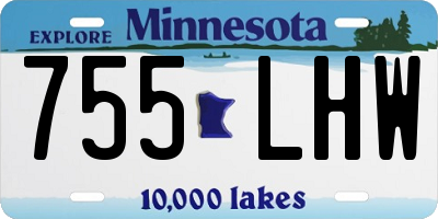 MN license plate 755LHW
