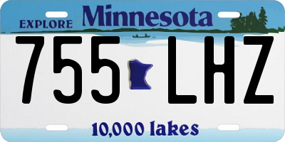 MN license plate 755LHZ