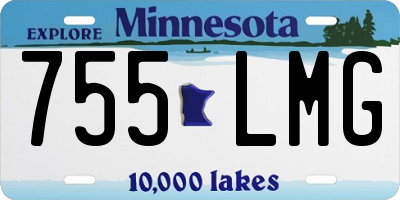 MN license plate 755LMG