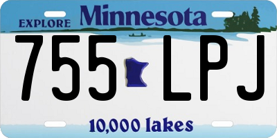 MN license plate 755LPJ