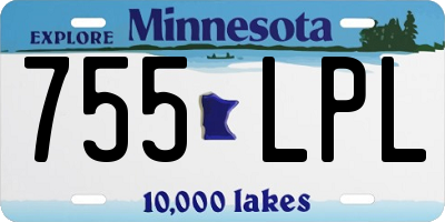 MN license plate 755LPL