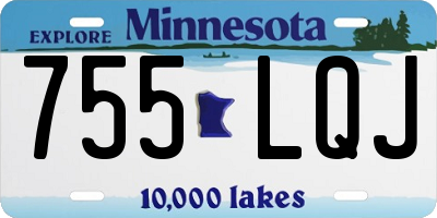 MN license plate 755LQJ