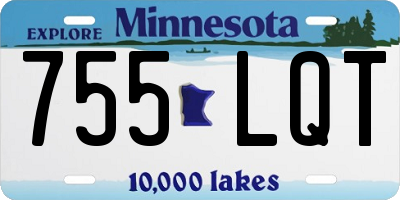 MN license plate 755LQT