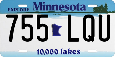 MN license plate 755LQU