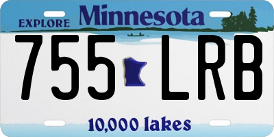 MN license plate 755LRB