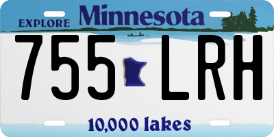 MN license plate 755LRH