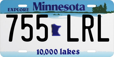 MN license plate 755LRL