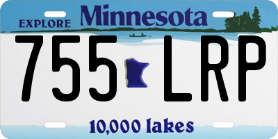 MN license plate 755LRP
