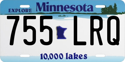 MN license plate 755LRQ