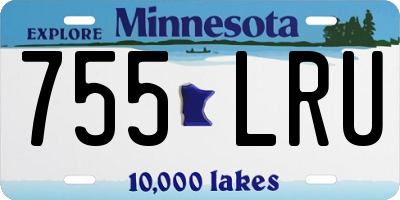 MN license plate 755LRU