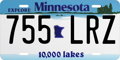MN license plate 755LRZ