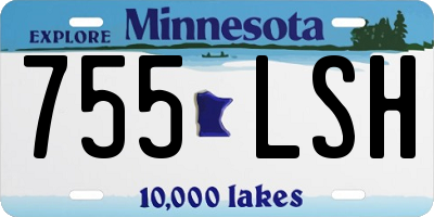 MN license plate 755LSH
