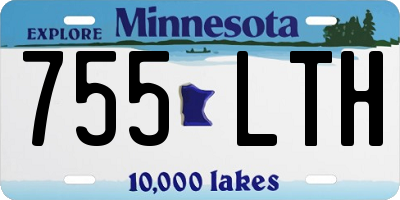 MN license plate 755LTH