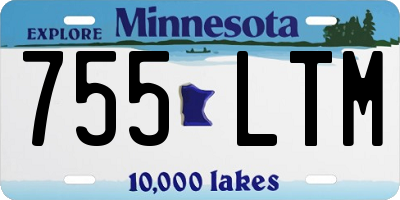 MN license plate 755LTM