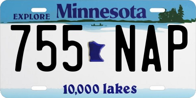 MN license plate 755NAP