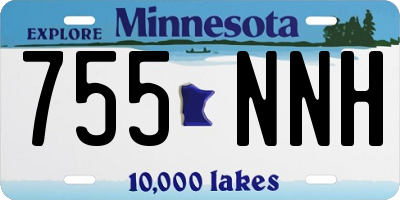 MN license plate 755NNH