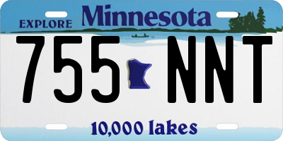 MN license plate 755NNT