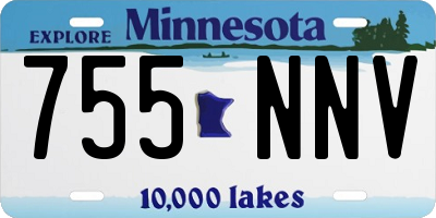MN license plate 755NNV