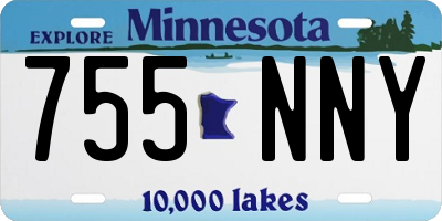 MN license plate 755NNY