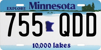 MN license plate 755QDD