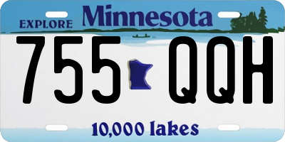 MN license plate 755QQH
