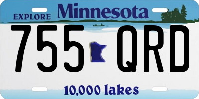 MN license plate 755QRD