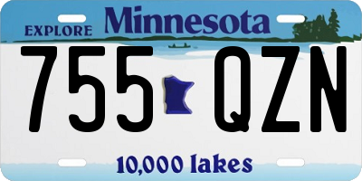 MN license plate 755QZN