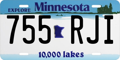 MN license plate 755RJI