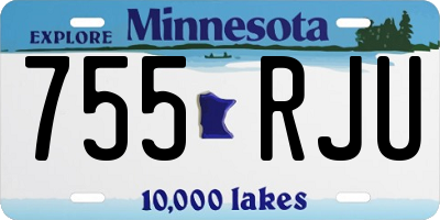 MN license plate 755RJU