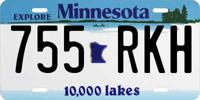 MN license plate 755RKH