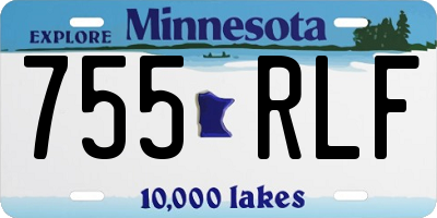 MN license plate 755RLF