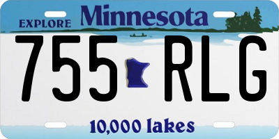 MN license plate 755RLG