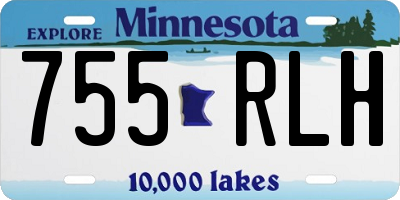 MN license plate 755RLH