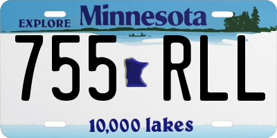 MN license plate 755RLL