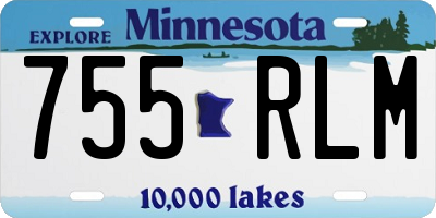 MN license plate 755RLM