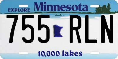 MN license plate 755RLN