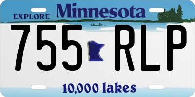 MN license plate 755RLP