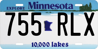 MN license plate 755RLX
