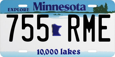 MN license plate 755RME